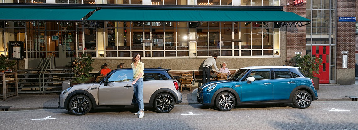 MINI 3 door und MINI 5 door. MINI 3 door und MINI 5 door Seitenansicht